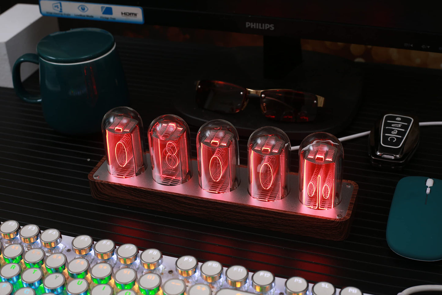 Reloj nixie LED – Retrofuturismo con tubos digitales