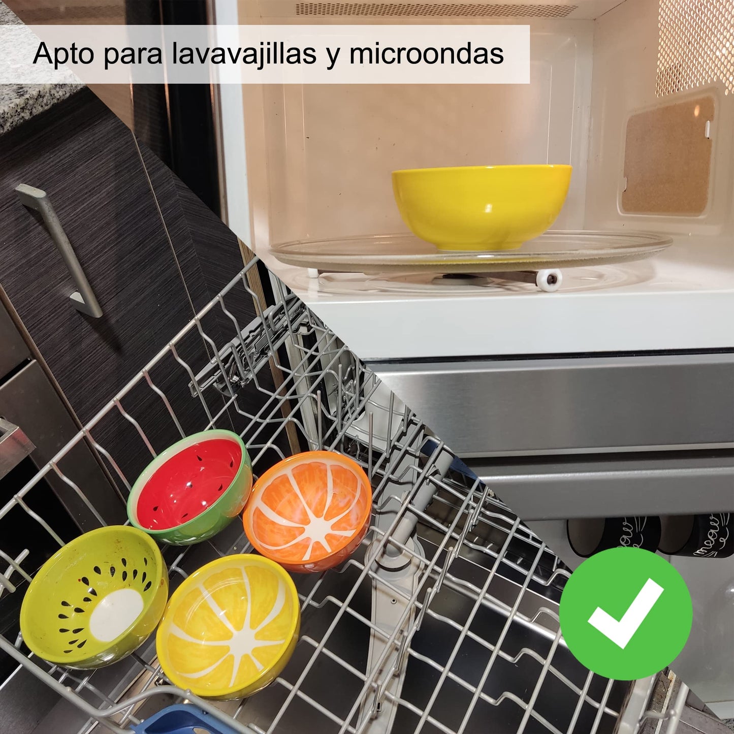 Set de 4 cuencos frutales – Aperitivos con toque de color