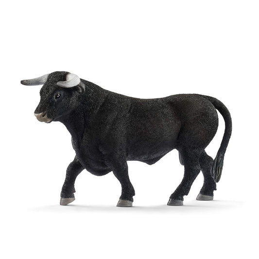 Figura toro negro – Fuerza brava en miniatura