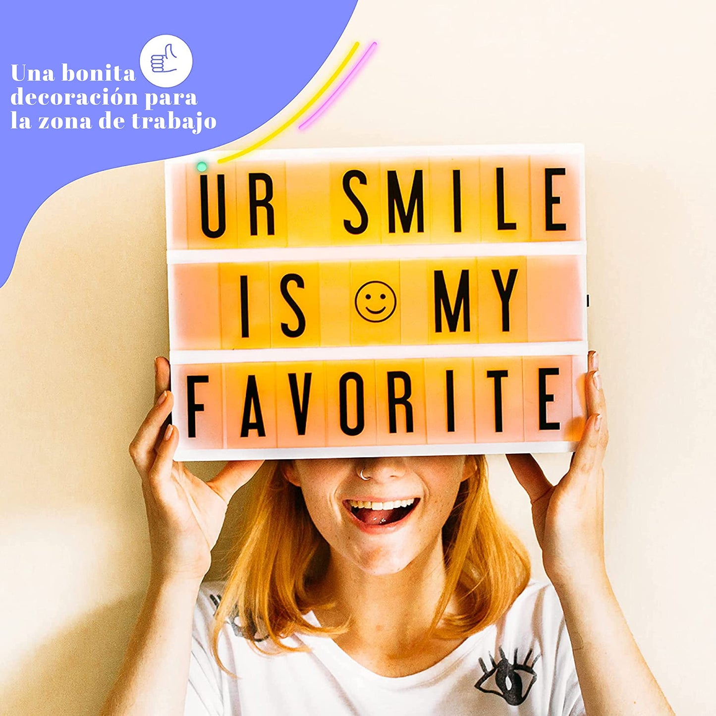 Lightbox colores – Caja de luz con letras para crear frases