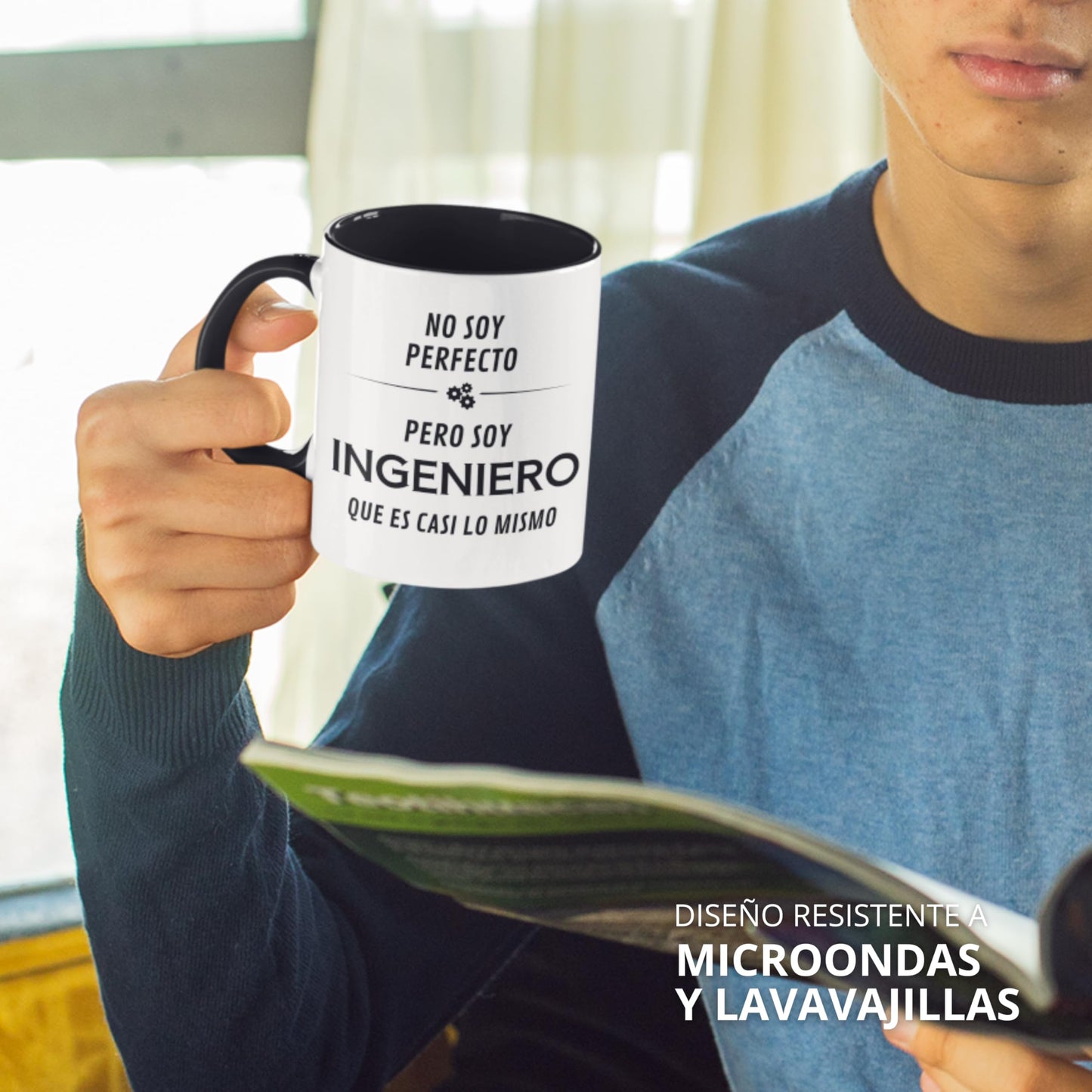 Taza “Ingeniero” – Fórmulas, café y orgullo profesional