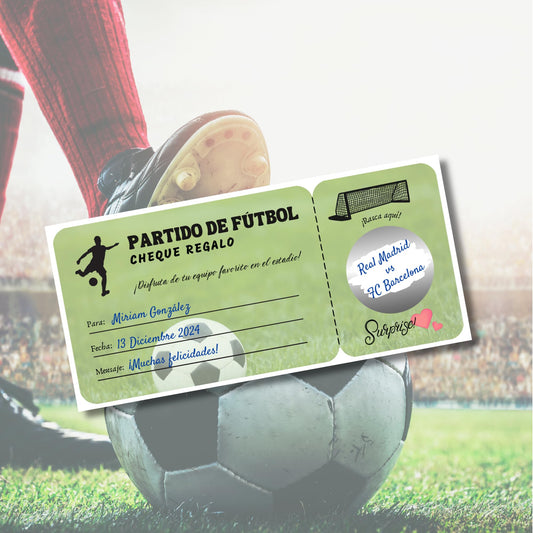 Vale regalo fútbol – Vive la emoción desde la grada