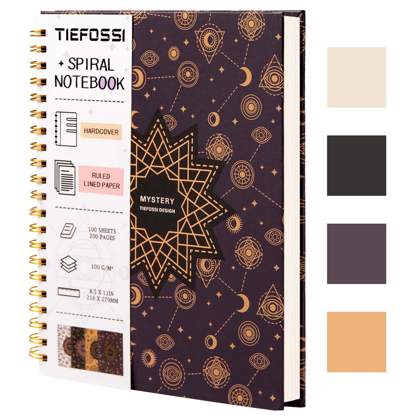 Libreta espiral mística – Donde el universo guía tus notas
