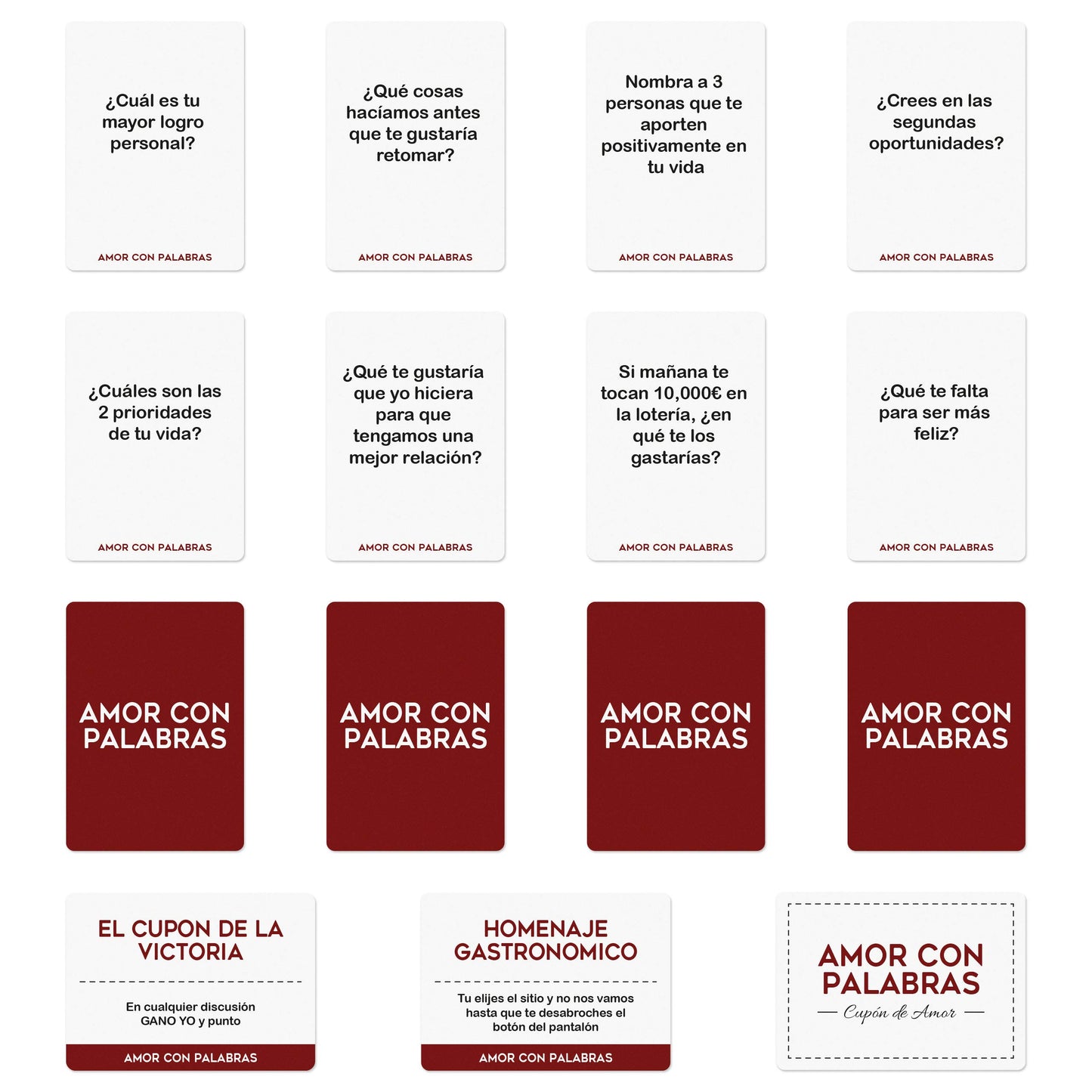 Amor con palabras (Parejas) – Juego para parejas que se escuchan