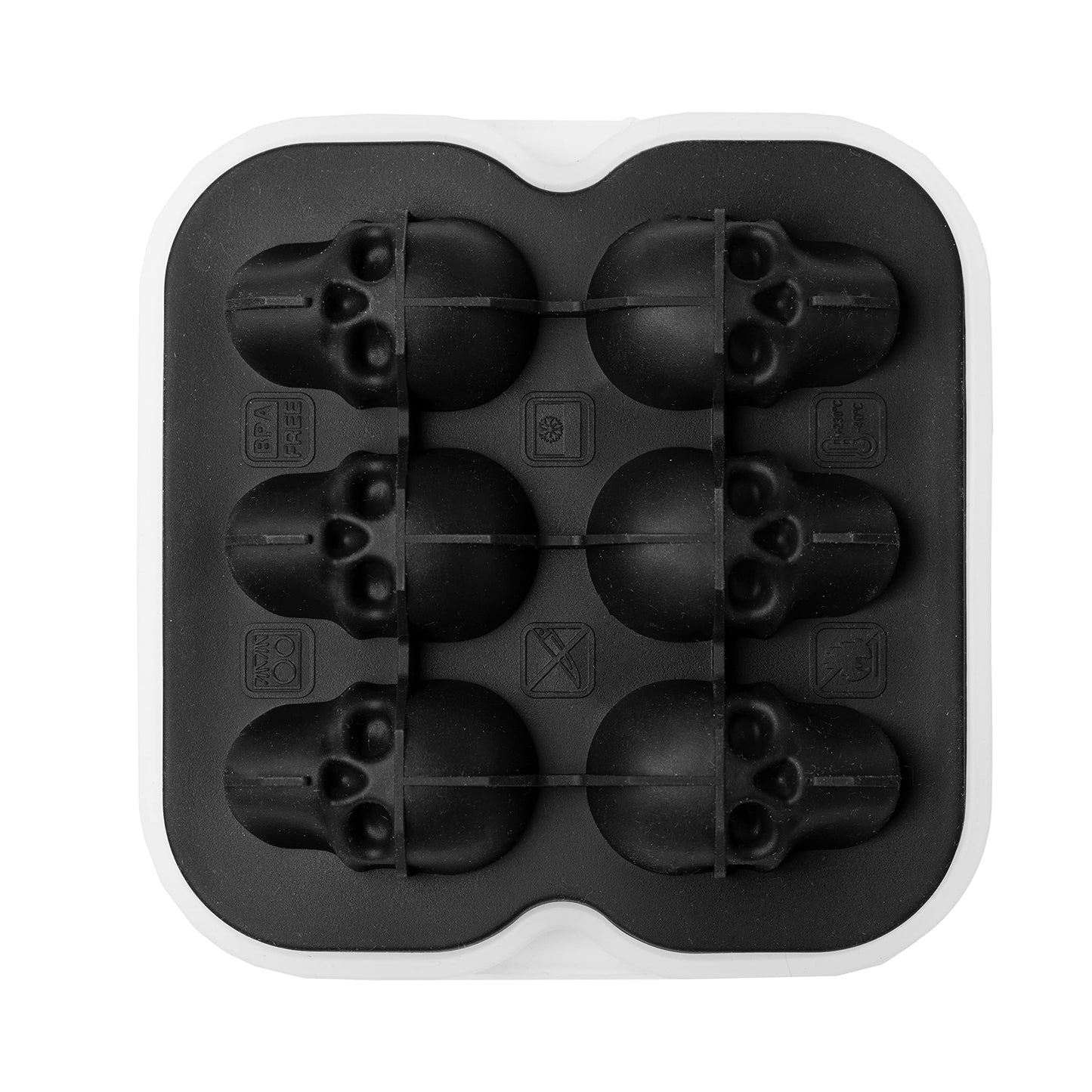 Cubitera con forma de calavera – Hielos que dan miedo