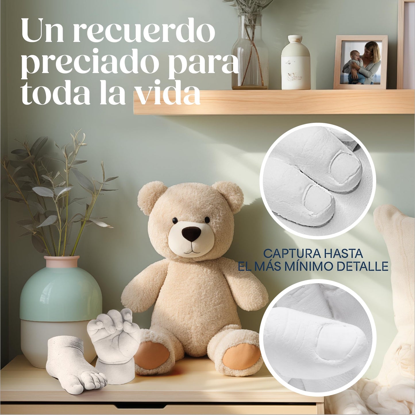 Kit de huellas 3D para bebé – Un recuerdo que dura para siempre