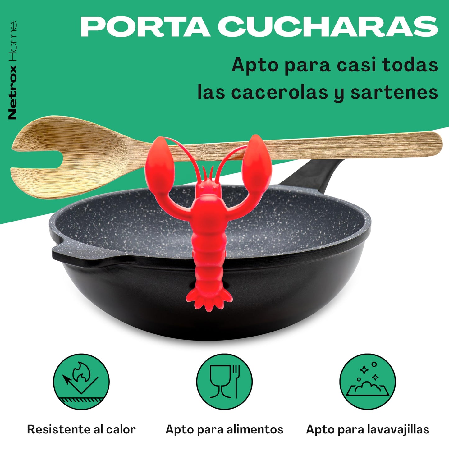 Soporte Cuchara Langosta – Tu Pinche de Cocina Más Divertido