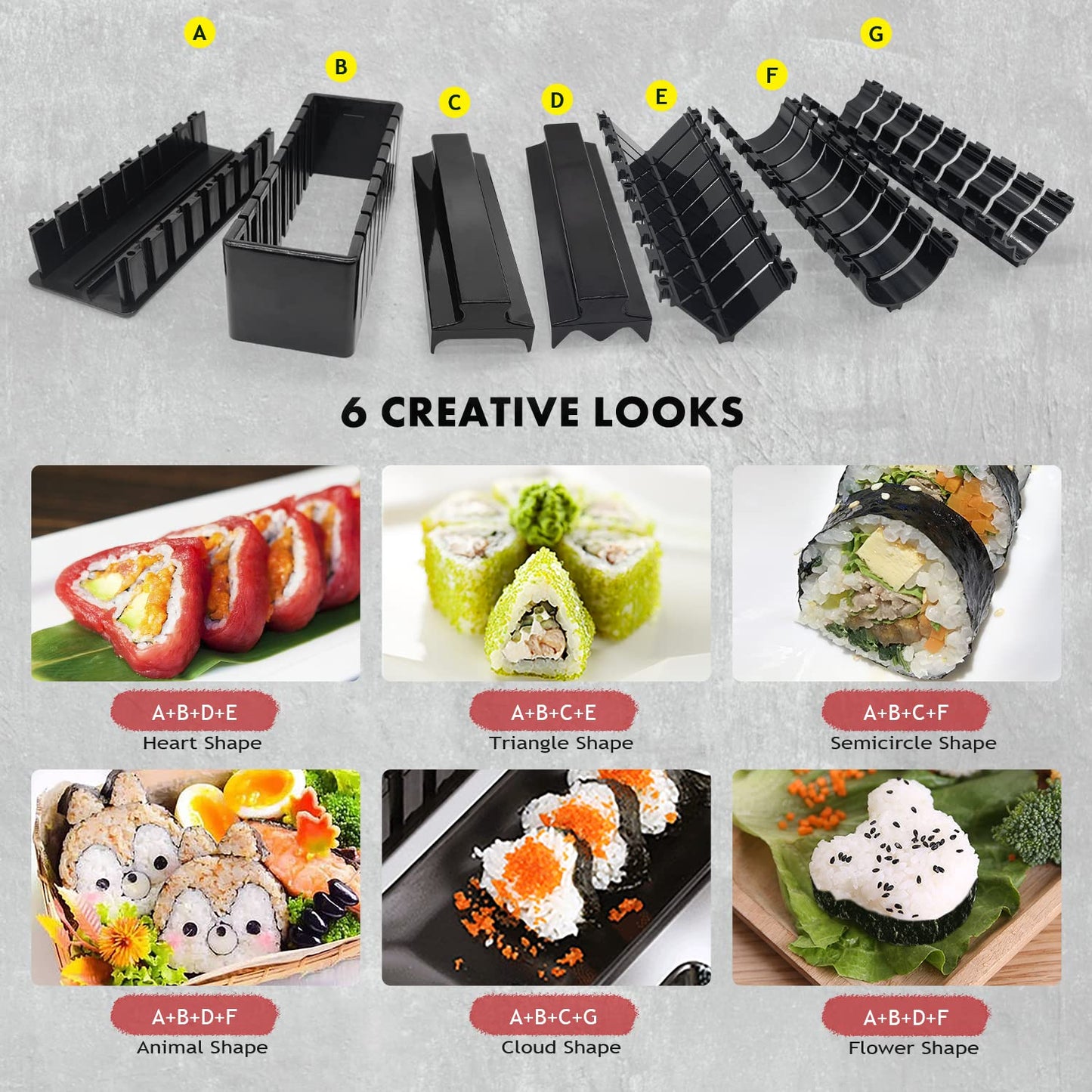 Kit sushi 20 piezas – Haz makis como un profesional