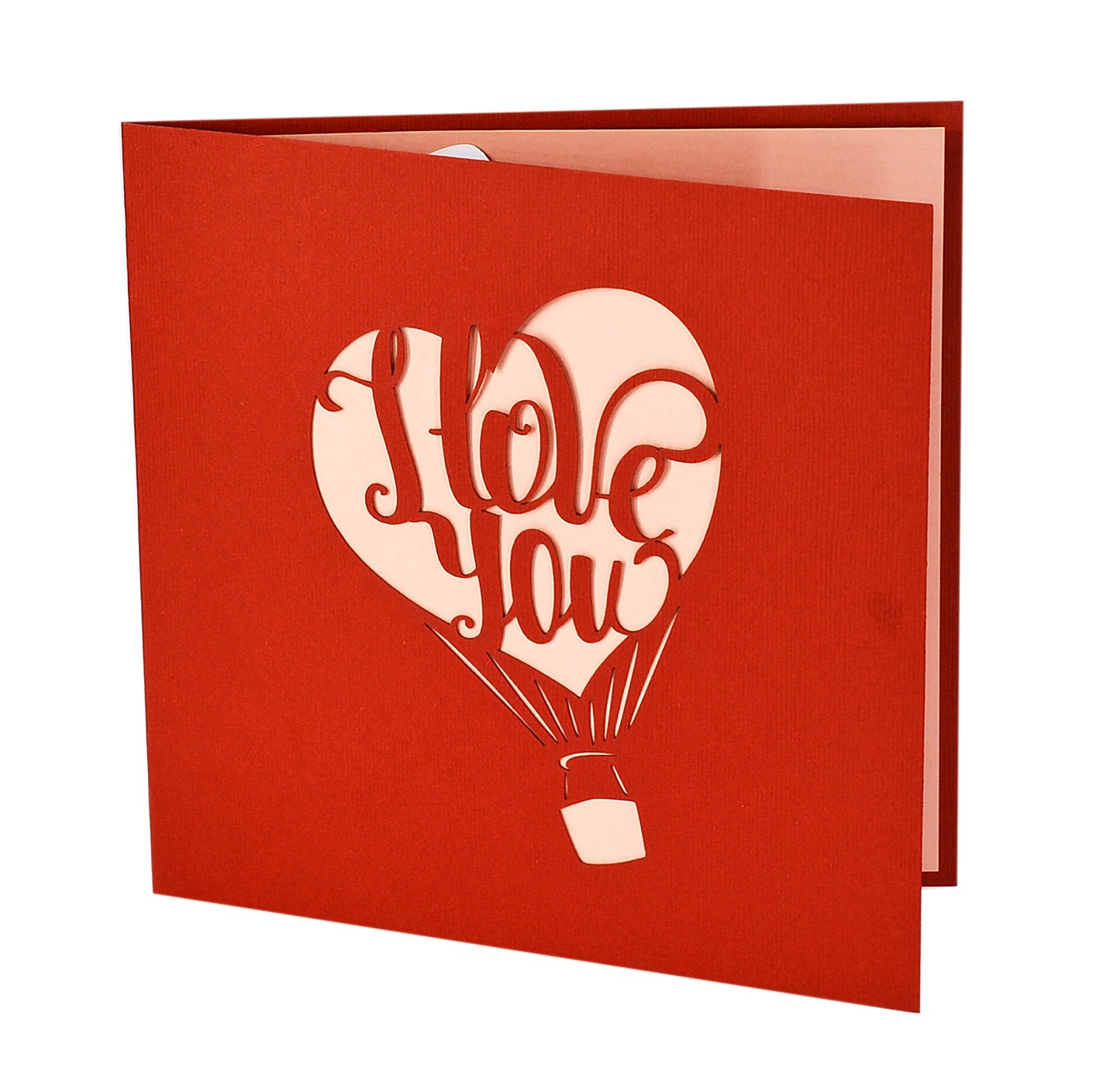 Tarjeta globo 3D – Subidón de amor en papel