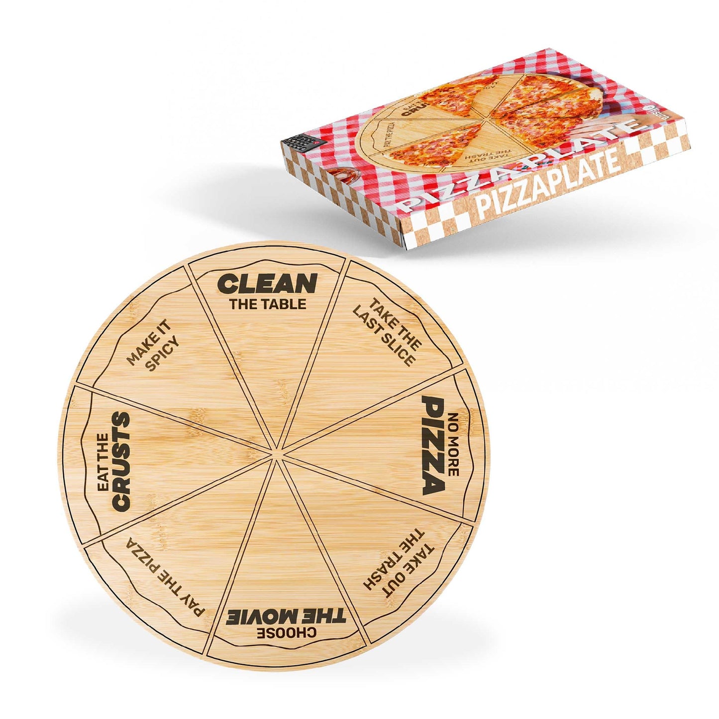 Tabla para pizza con retos – Cada porción, una misión divertida