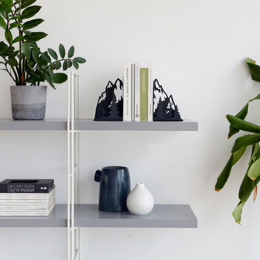 Sujetalibros montaña – Orden con espíritu aventurero