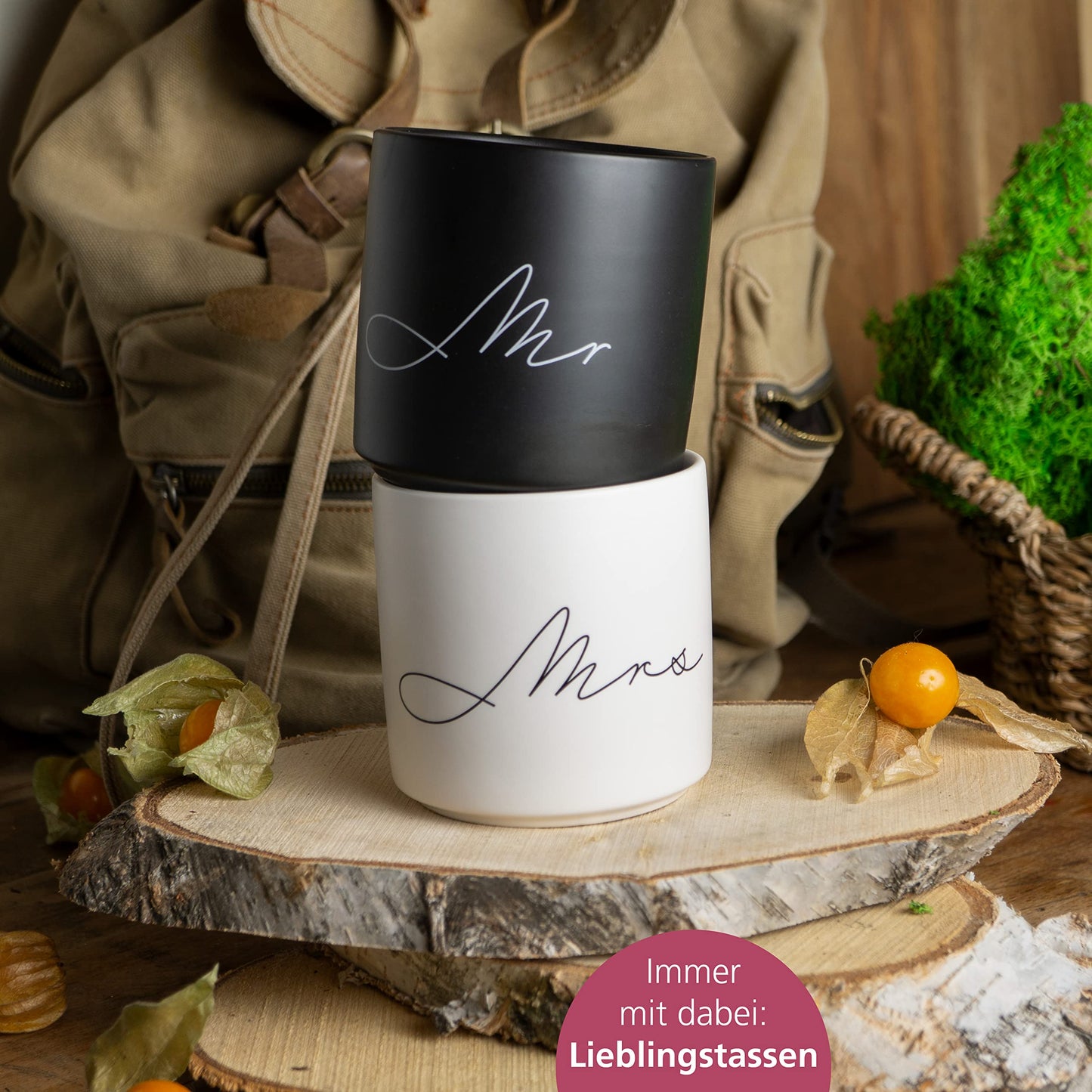 Set de tazas “Mr & Mrs” – Para cafés que saben a amor