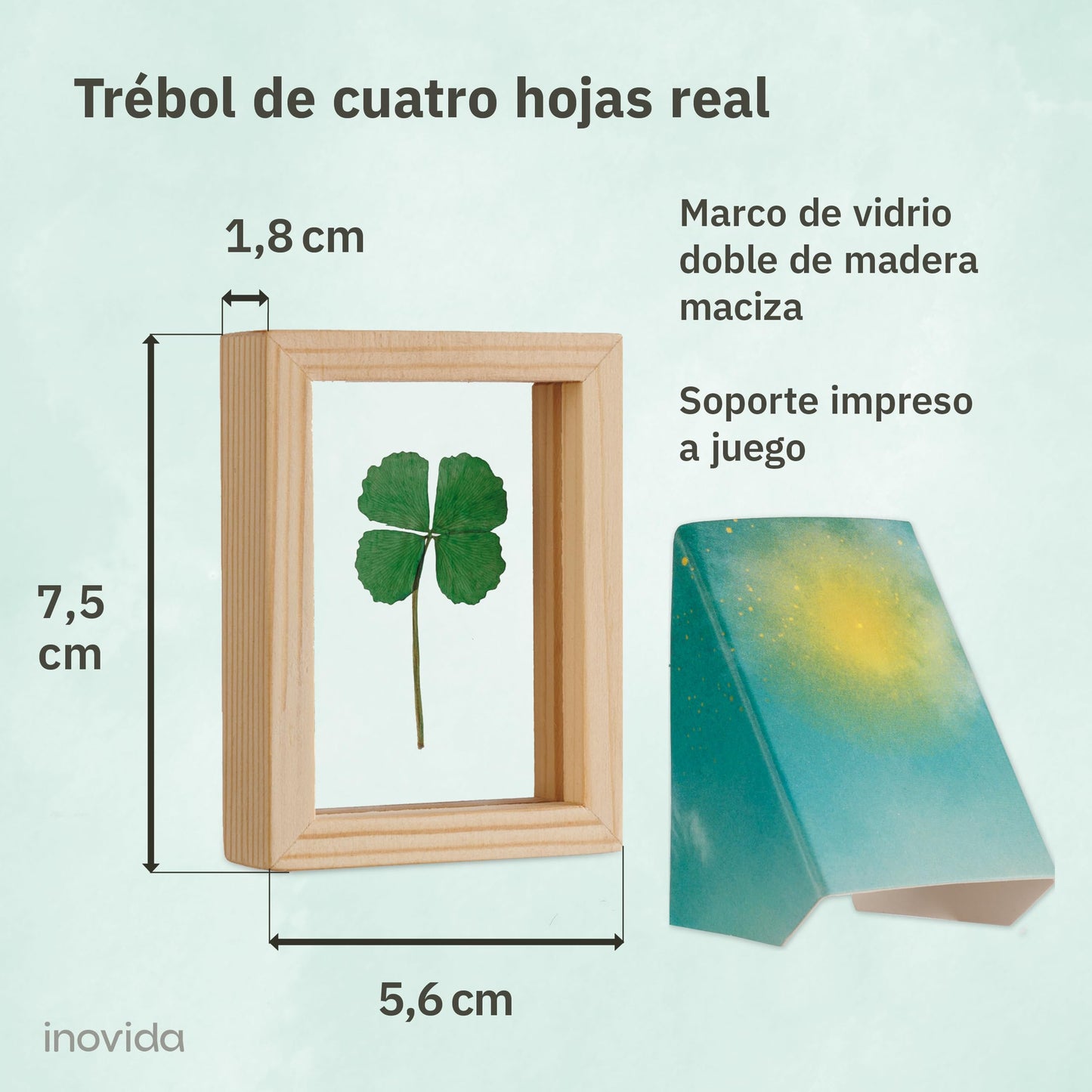 Trébol prensado “Lucky Charm” – El detalle que trae fortuna