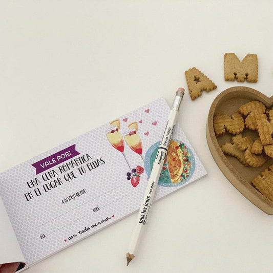 Talonario de vales románticos – Dime dónde y nos perdemos juntos