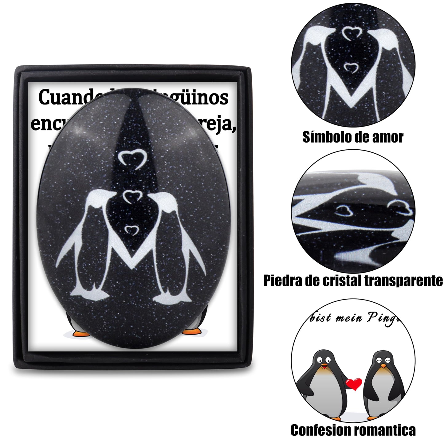 Piedra “Tú eres mi pingüino” – Un amor para toda la vida