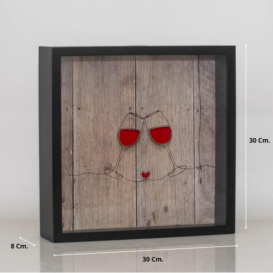 Caja para corchos de vino – Recuerdos que saben a brindis