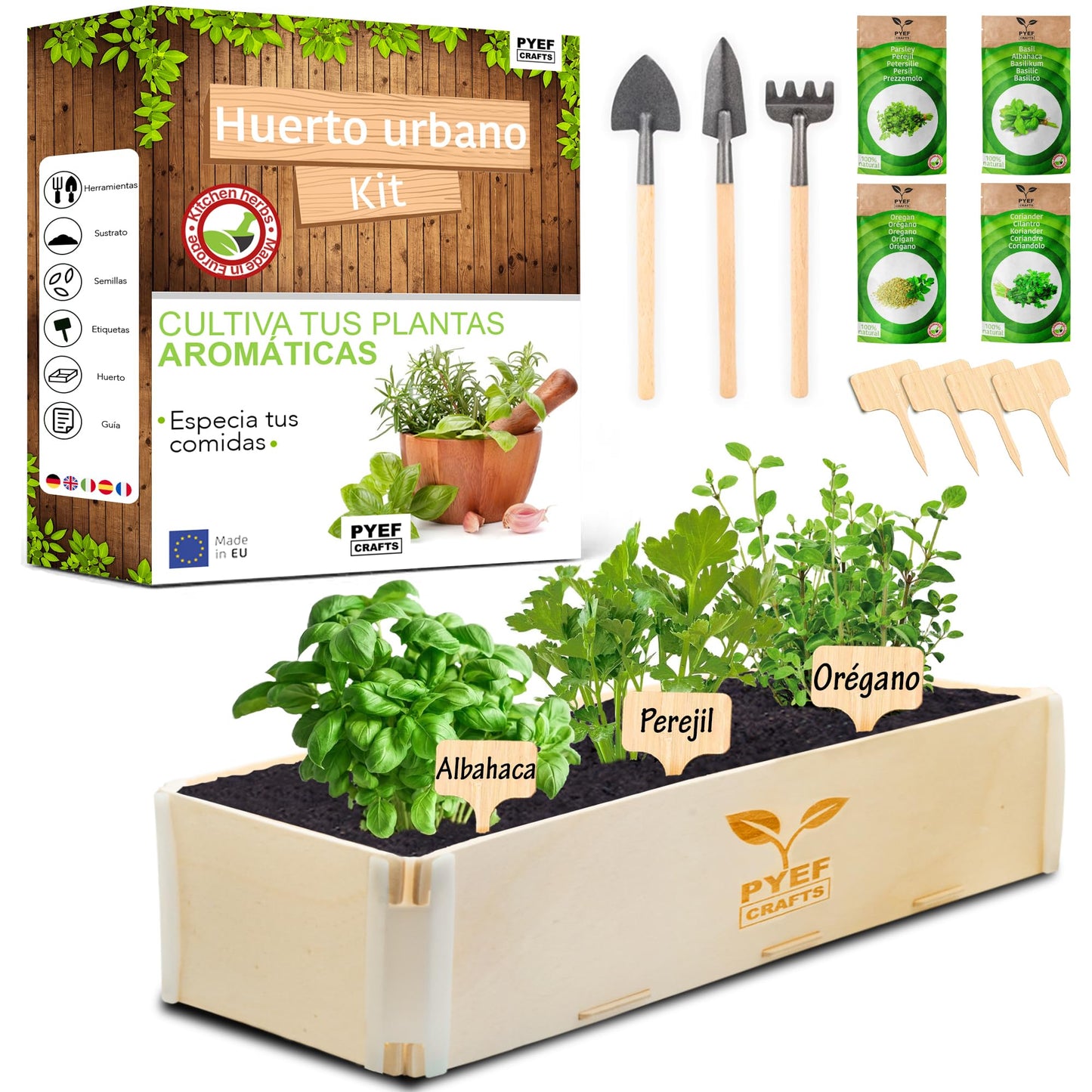 Kit huerto hierbas – Cultiva tus sabores favoritos