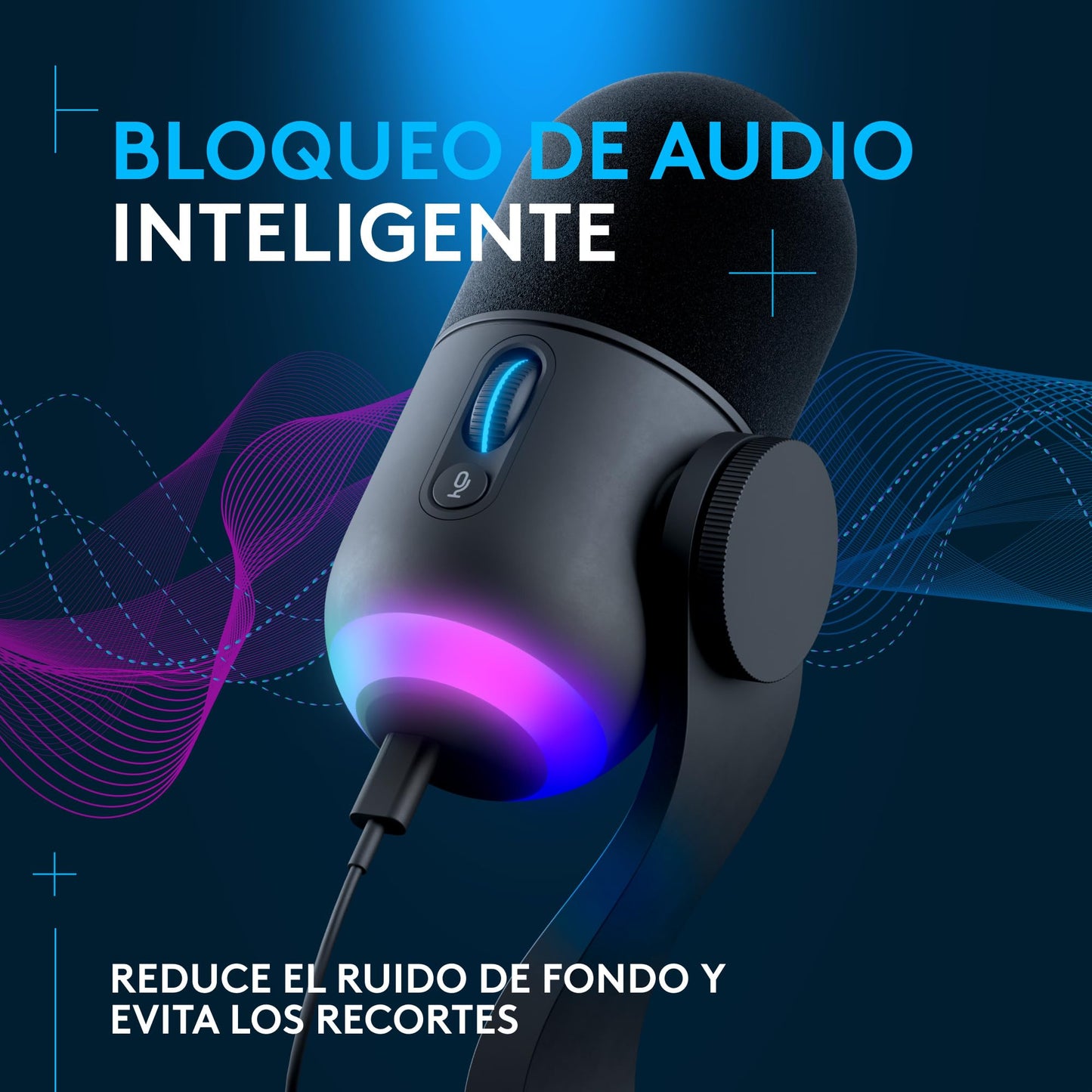 Micrófono Yeti GX – Ilumina tu setup con voz de estudio