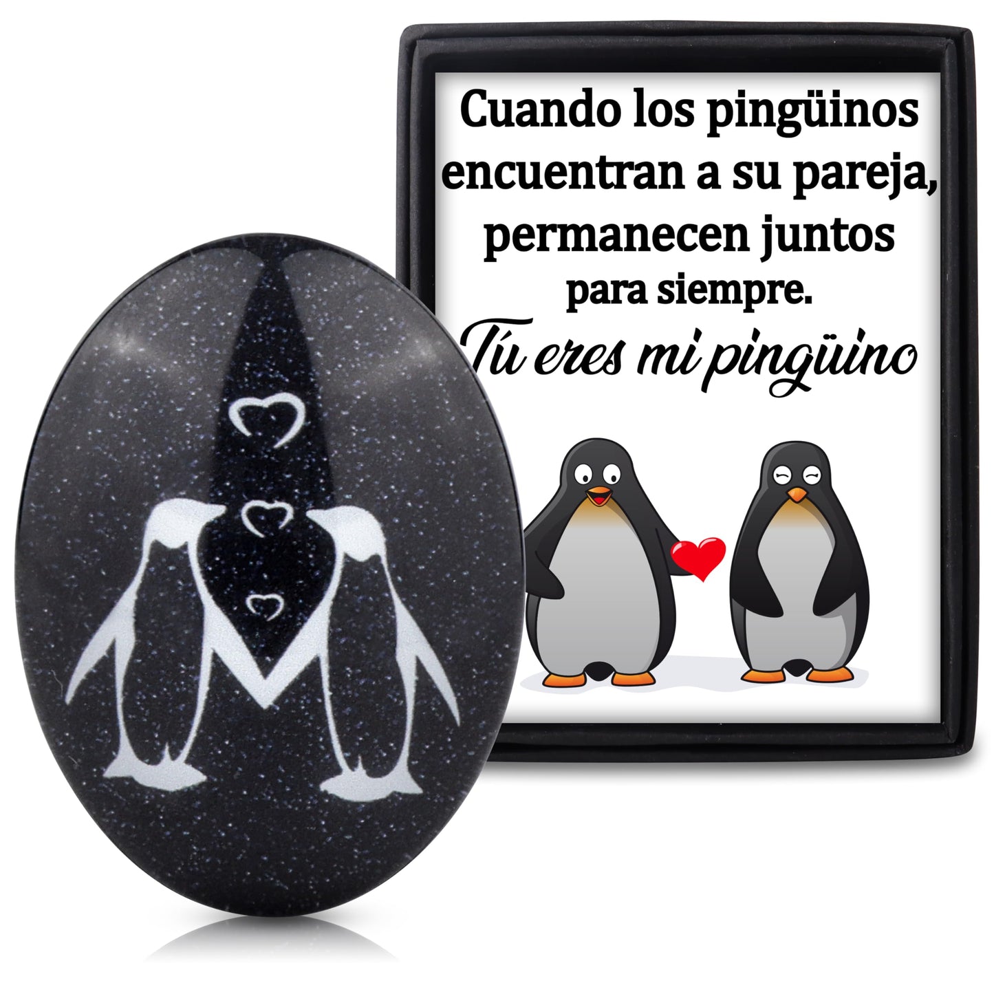 Piedra “Tú eres mi pingüino” – Un amor para toda la vida