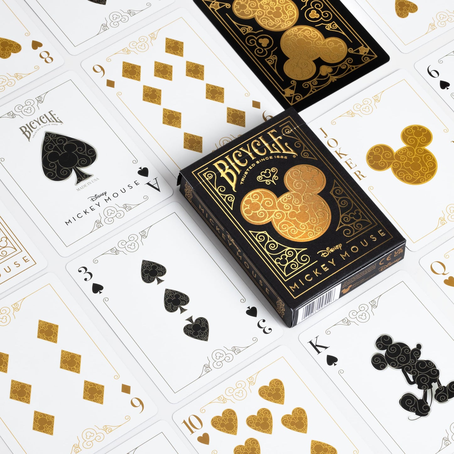 Baraja Bicycle Mickey Gold – Magia clásica con estilo Disney