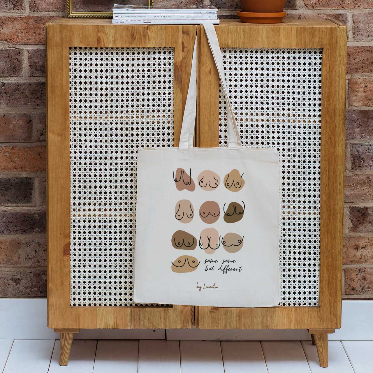 Boob Power – Tote bag con mensaje body positive