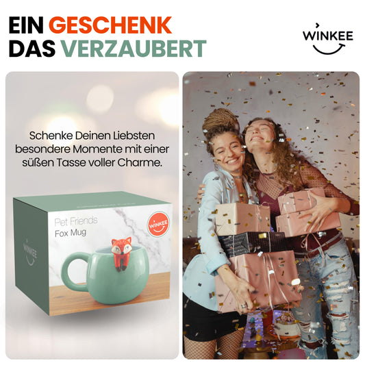 Taza zorro asomado – Café con patitas colgando