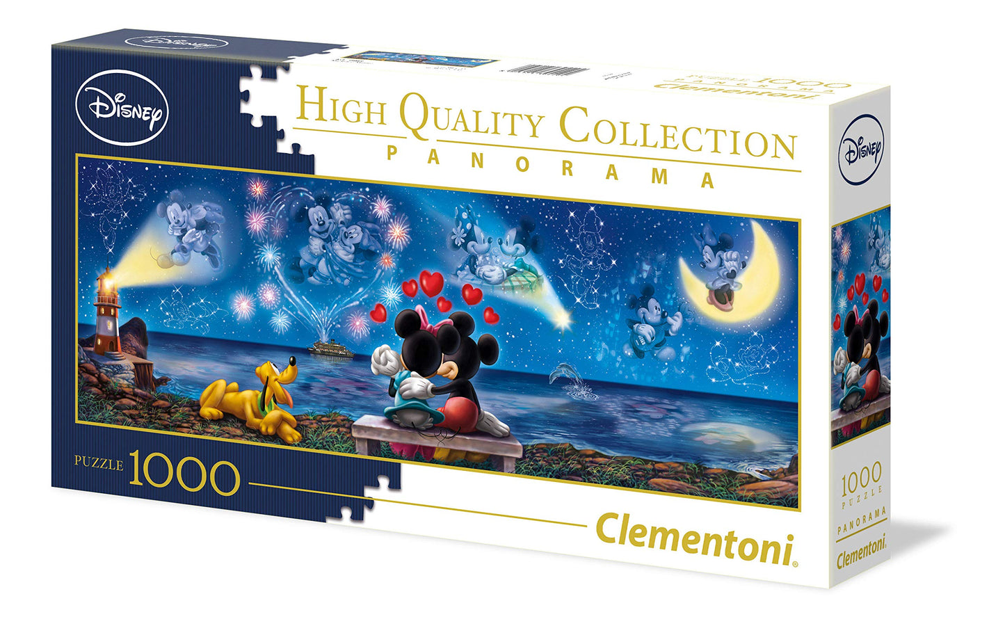 Puzzle panorámico Disney – Mickey y Minnie bajo las estrellas