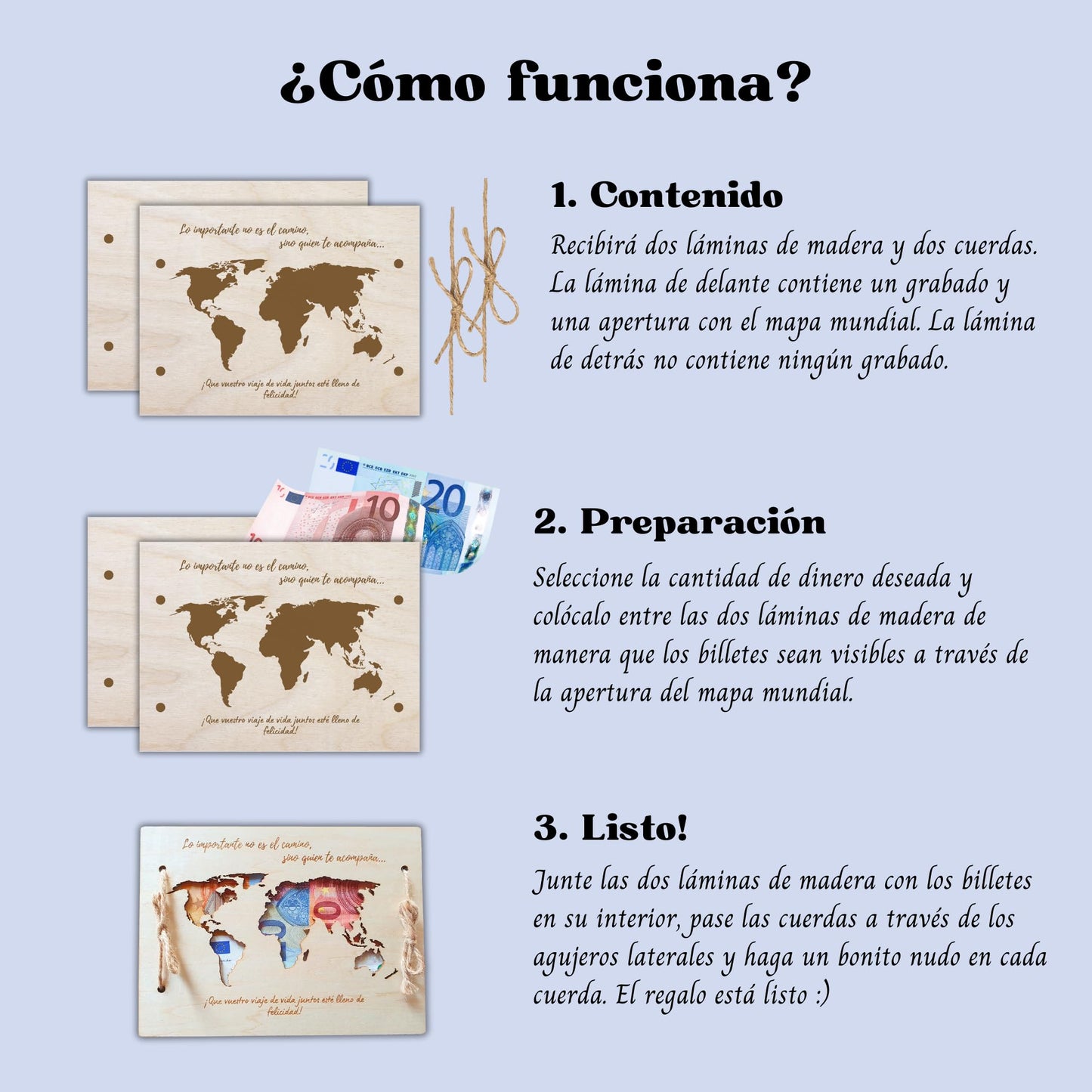 Tarjeta de madera boda – Para bodas con alma (y algo de efectivo)