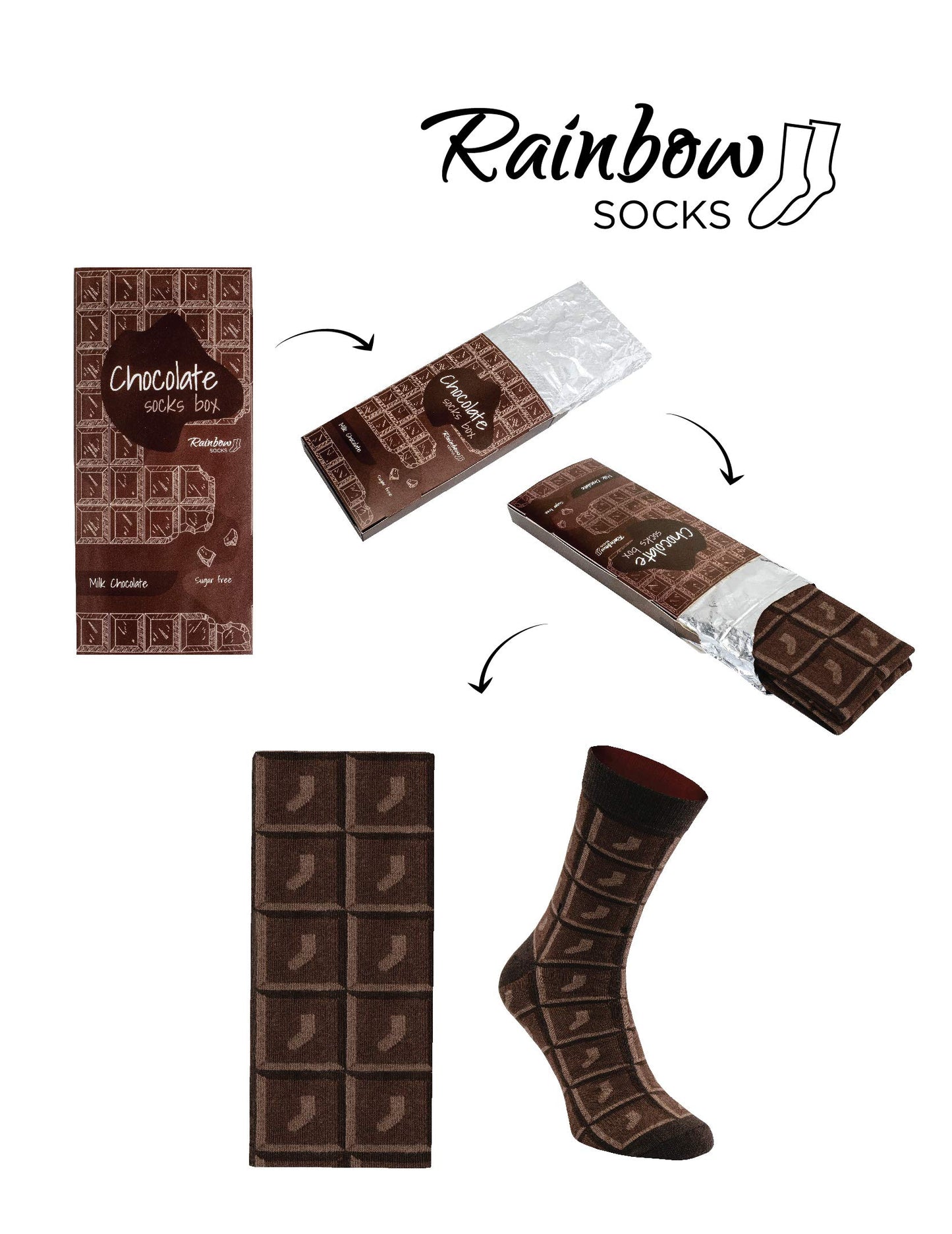 Calcetines chocolate – Endulza tus pasos sin remordimientos