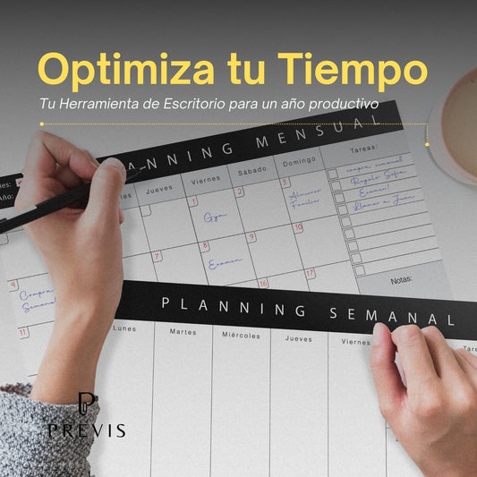 Combo productivo – Planificador mensual + semanal