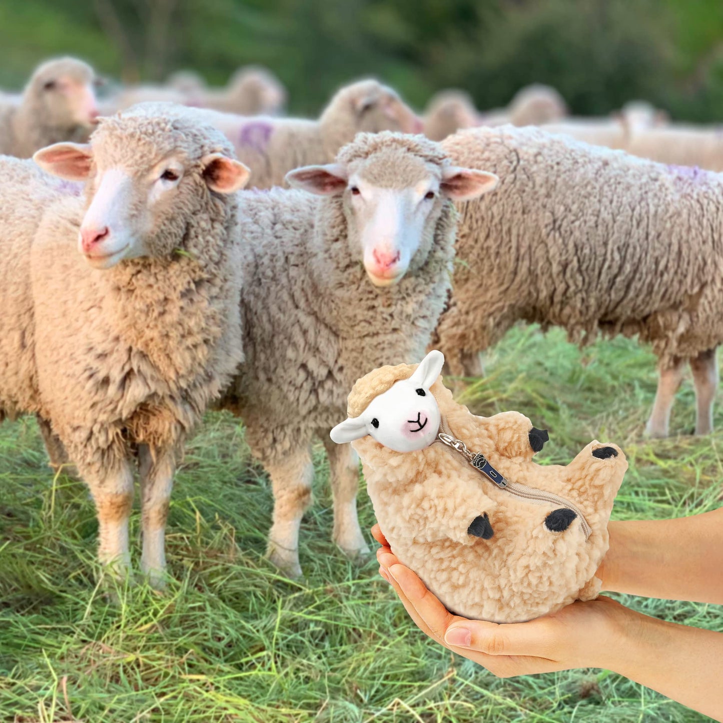 Peluche oveja desmontable – Una caricia que muda de lana