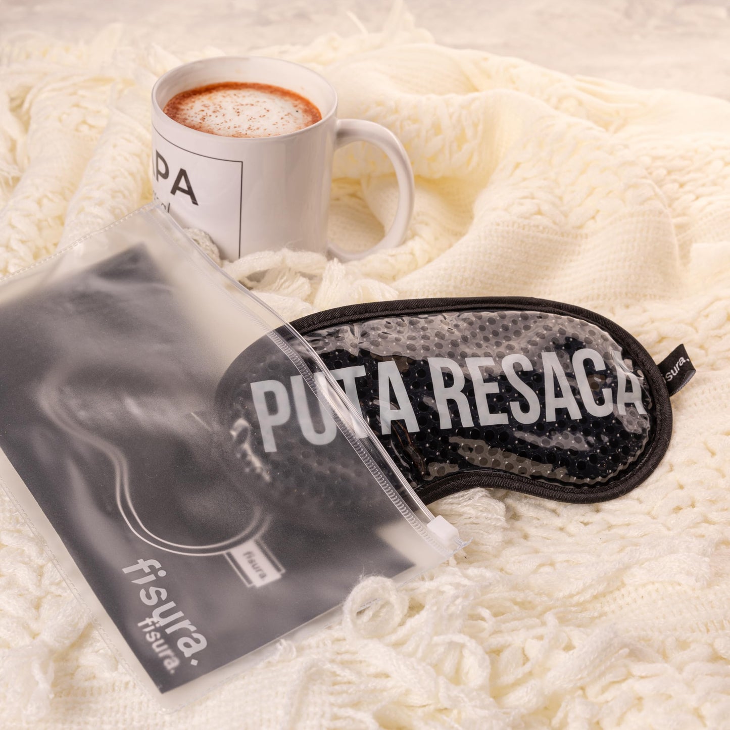 Antifaz P*ta resaca – Frío para ojos muy sufridos