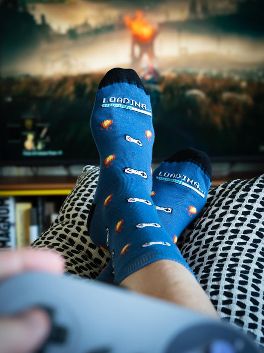Calcetines gamer – Nivel desbloqueado en tus tobillos