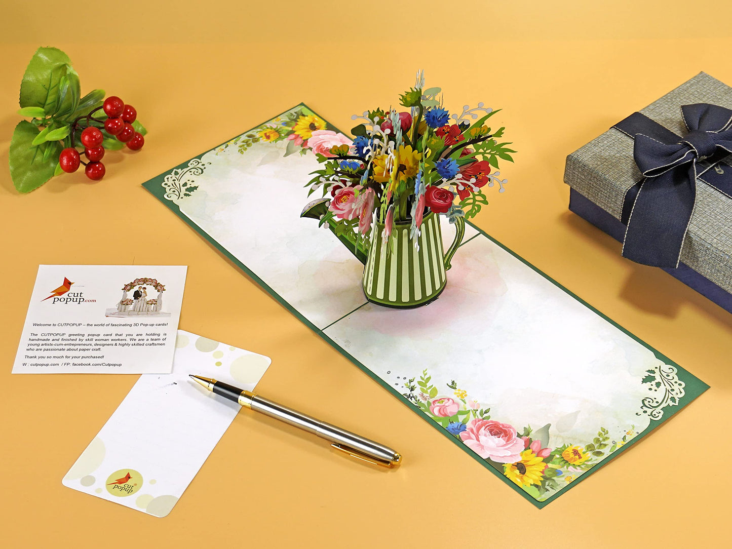 Tarjeta regadera 3D – Amor que riega tus días