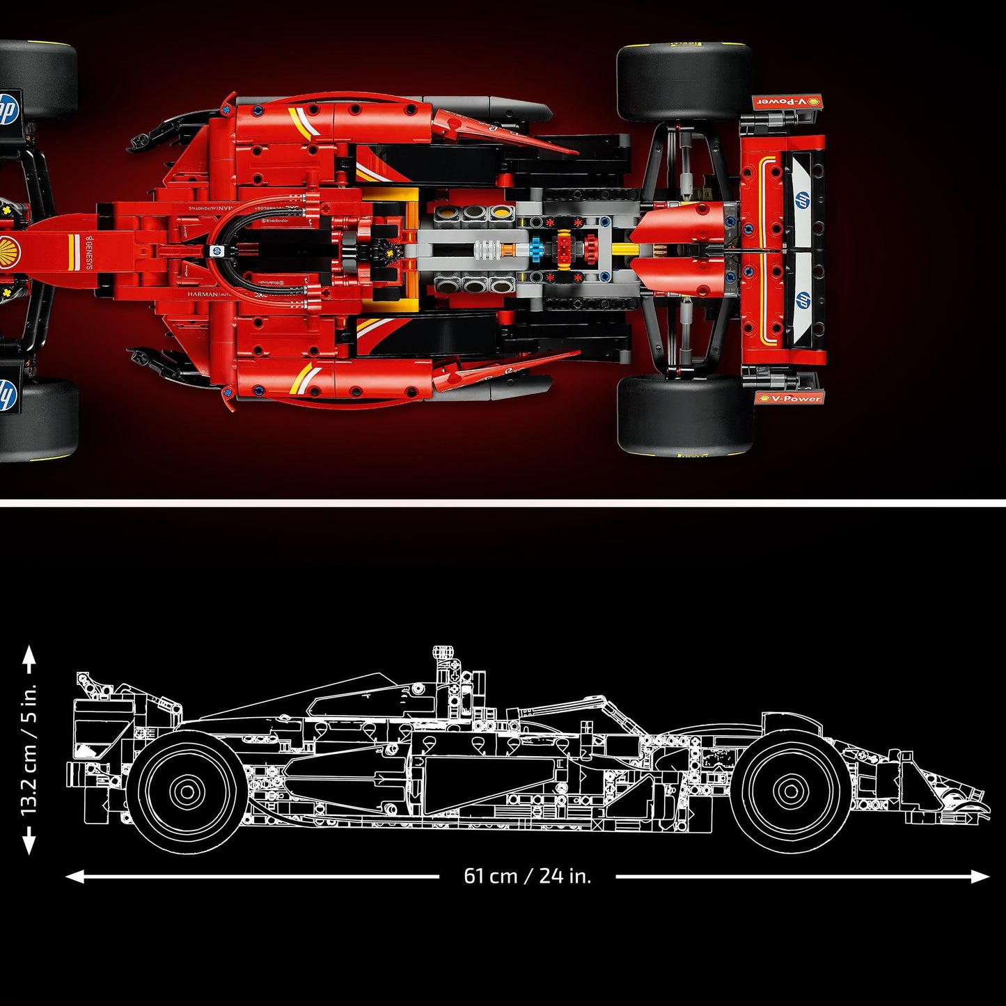 LEGO Ferrari SF-24 – Coche F1 en versión Technic