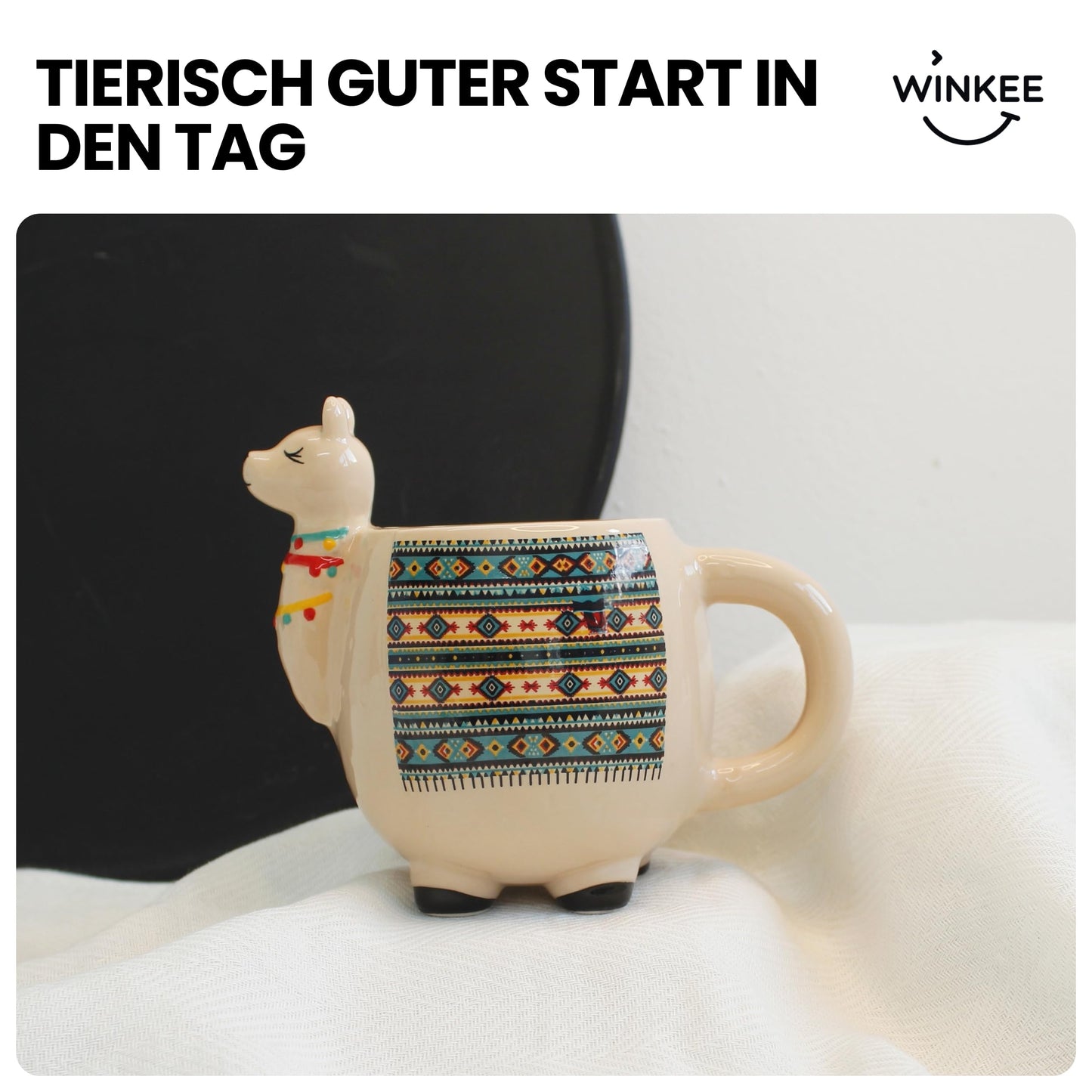 Taza forma llama – Un sorbo desde los Andes