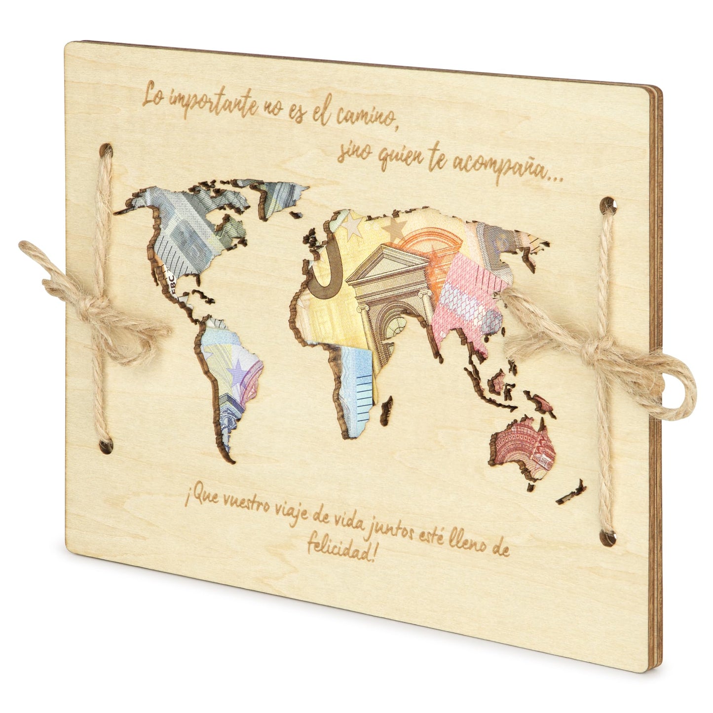 Tarjeta de madera boda – Para bodas con alma (y algo de efectivo)
