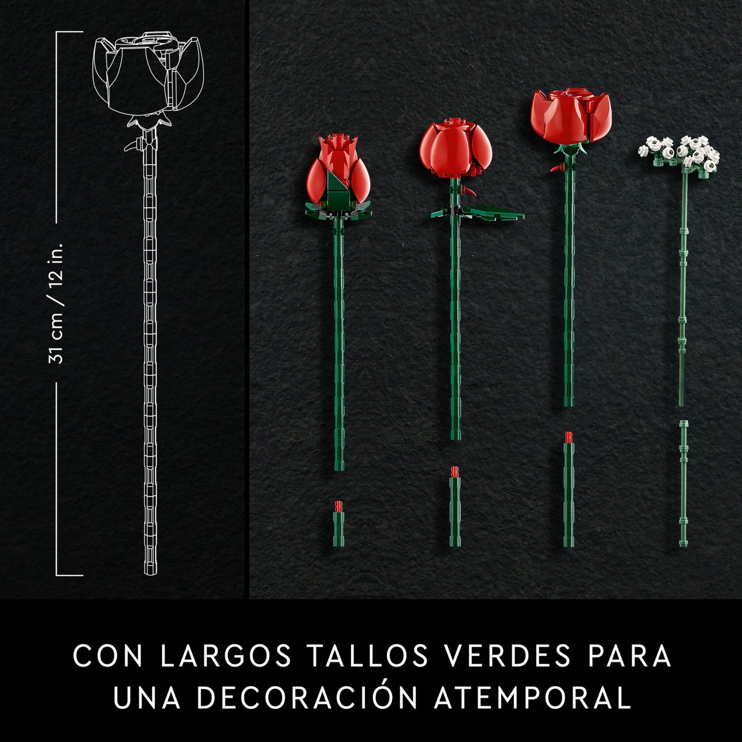 LEGO Botanical Rosas – Un jardín eterno en tus manos