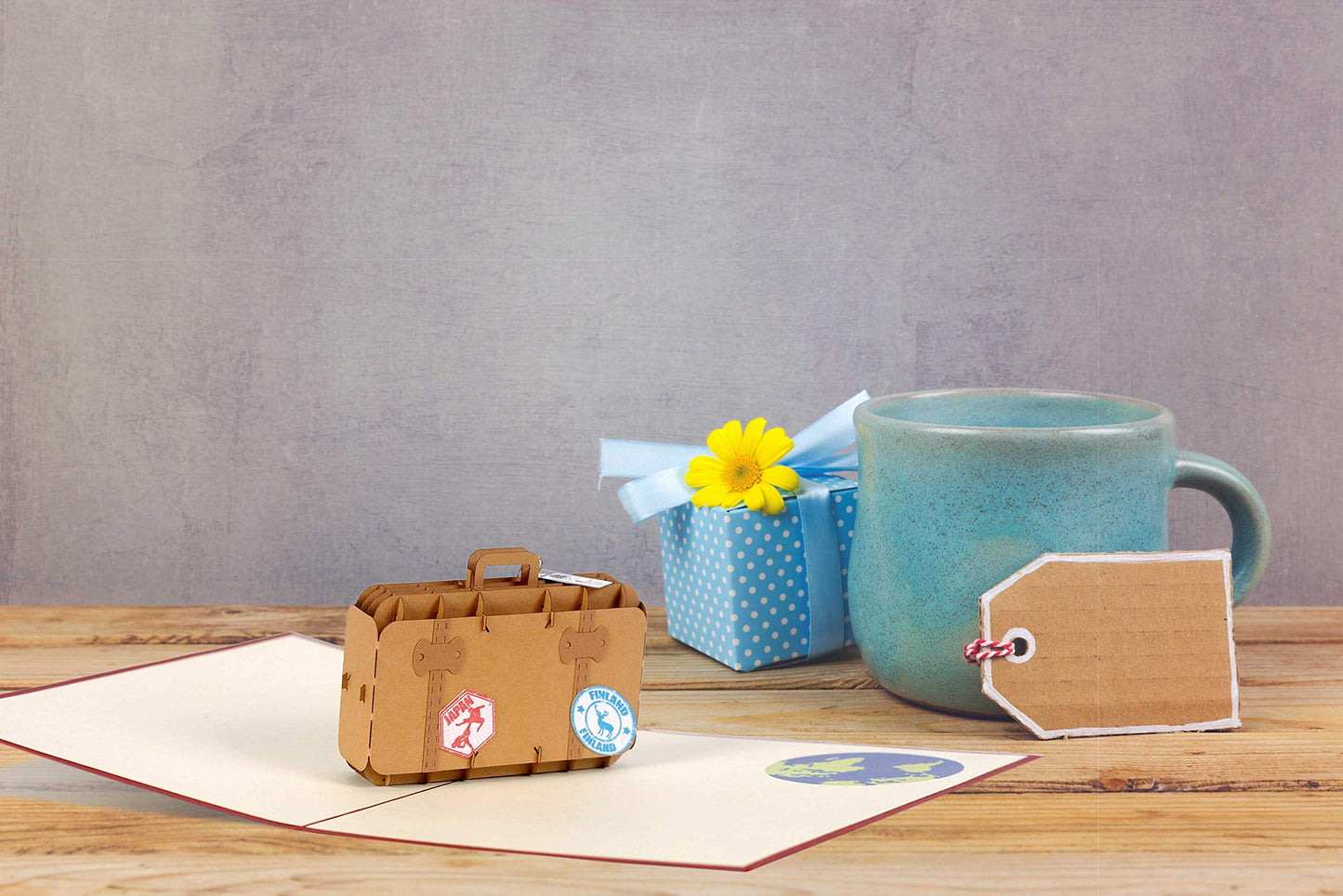 Tarjeta de viaje en 3D – La aventura empieza al abrirla