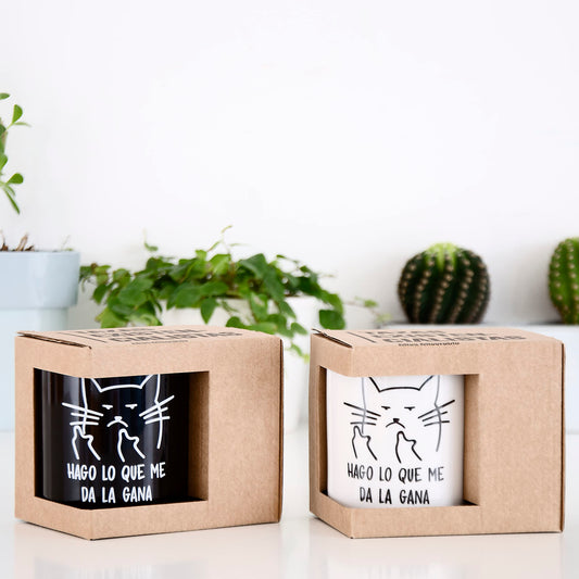 Taza “Hago lo que me da la gana” – Café con actitud felina