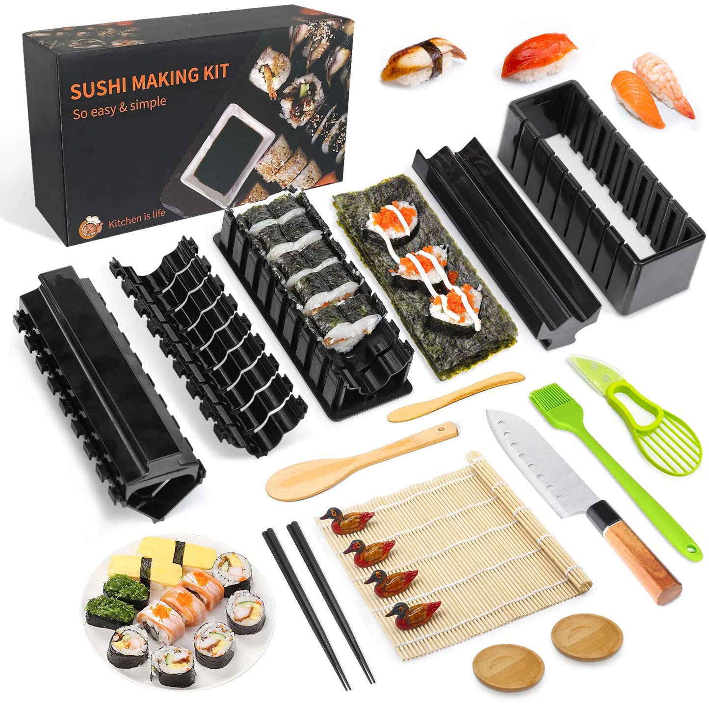 Kit sushi 20 piezas – Haz makis como un profesional