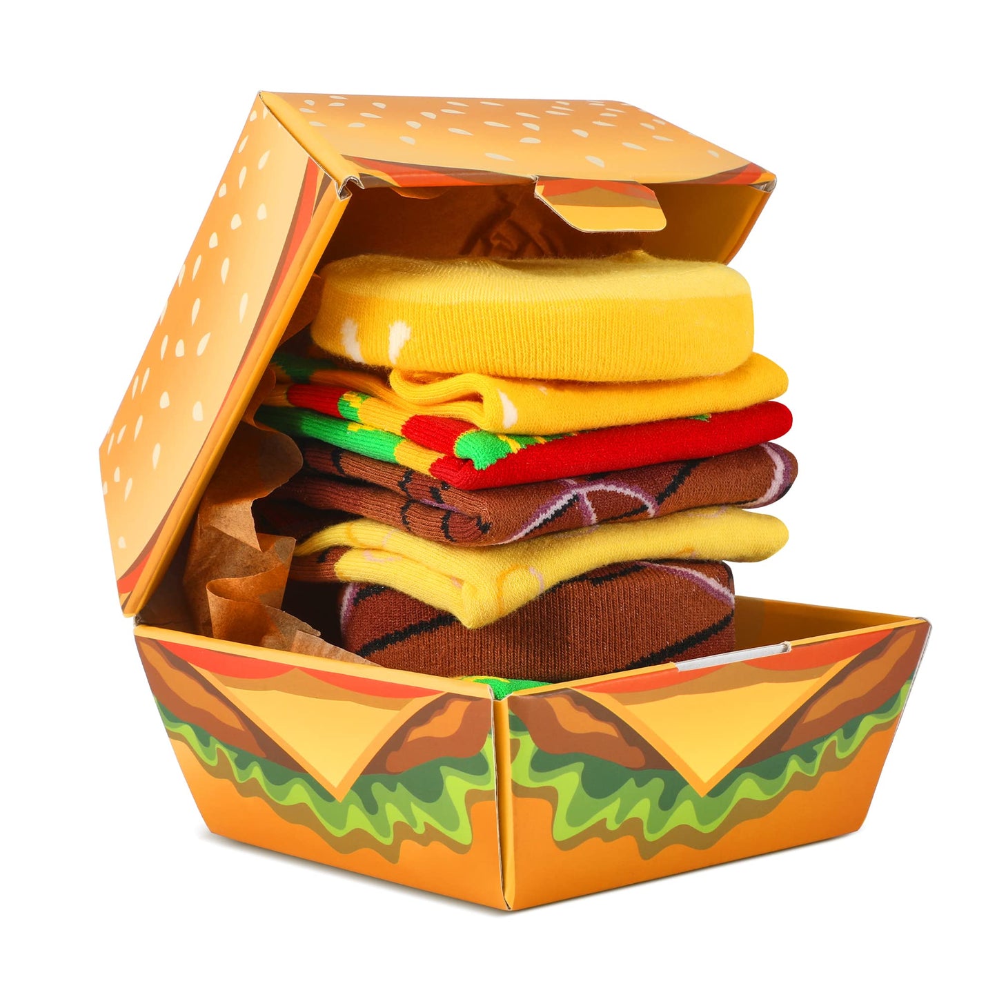 Calcetines hamburguesa – Fast food en tus tobillos