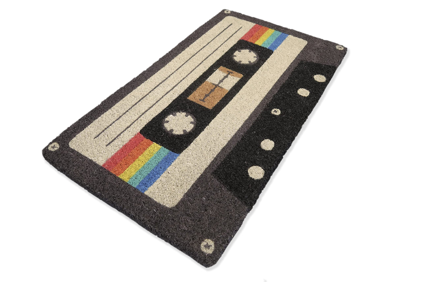 Felpudo cassette – Entrada con ritmo retro