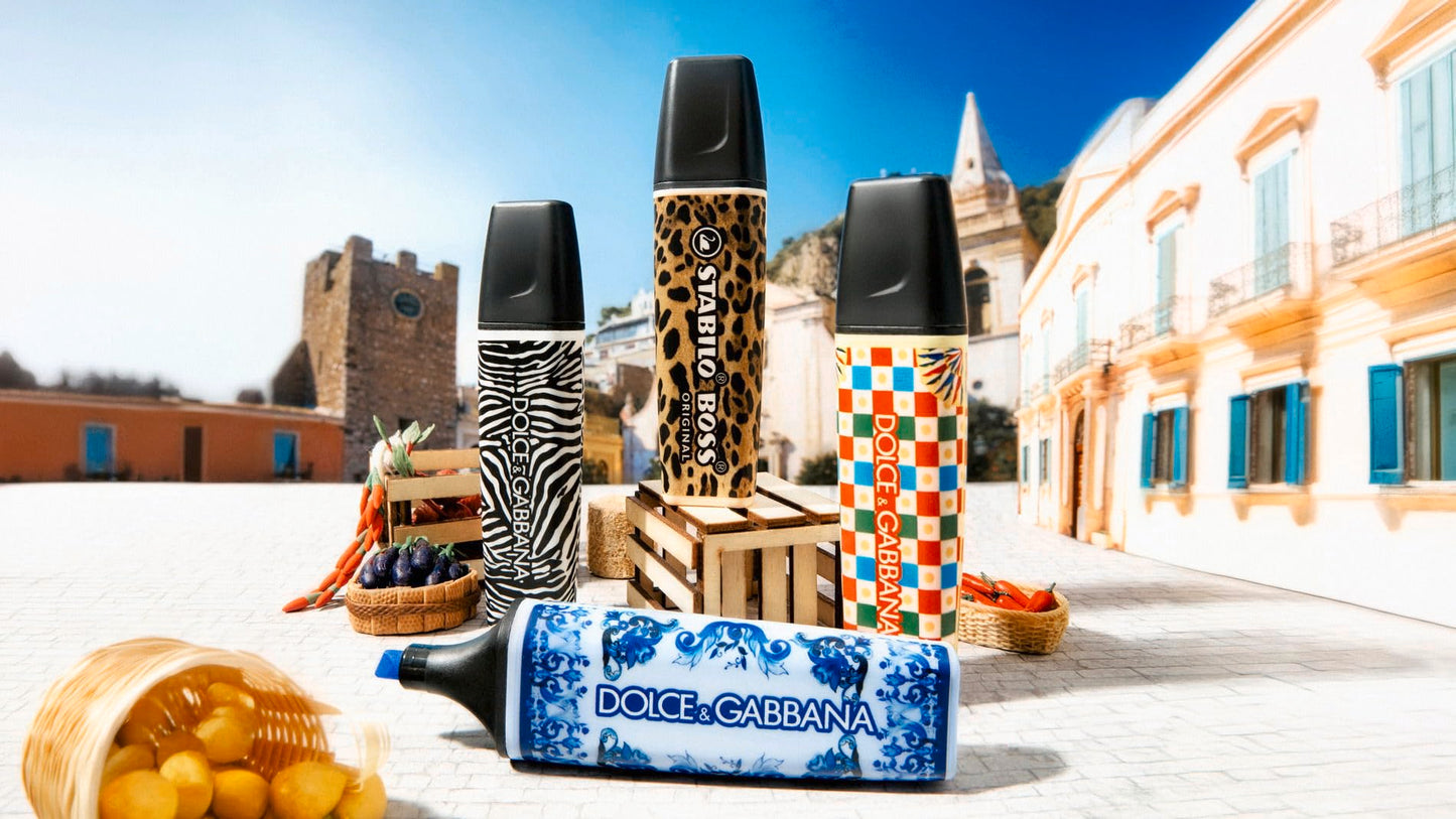 Marcador Stabilo x D&G – Fluorescente con estilo de pasarela