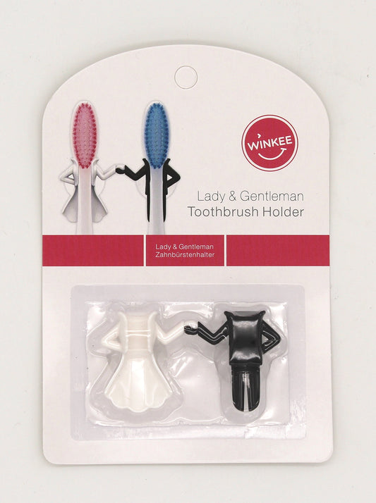 Soporte cepillos pareja – – Juntos hasta en el lavabo