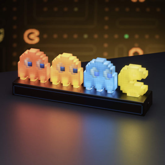 Lámpara Pac-Man multicolor – Fantasmas retro con luz cambiante