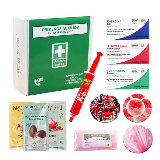 Botiquín antienvejecimiento de chuches – El kit que receta risas y azúcar