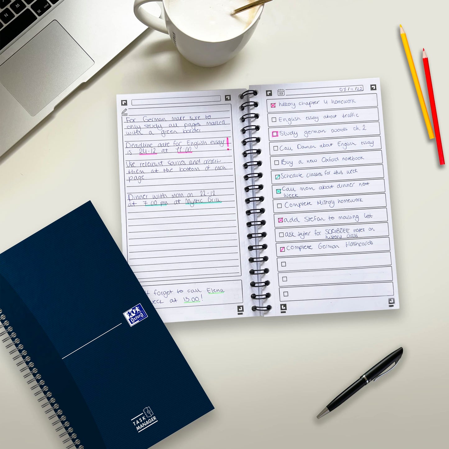 To-do list Oxford – Tareas claras, mente en paz