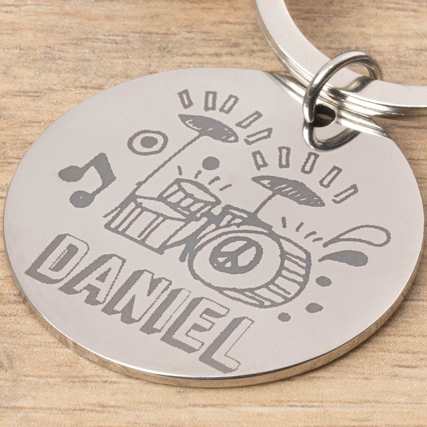 Llavero musical personalizado – Notas, ritmo y una foto especial