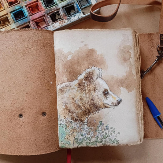 Diario vintage de cuero – Tu grimorio de sueños y secretos